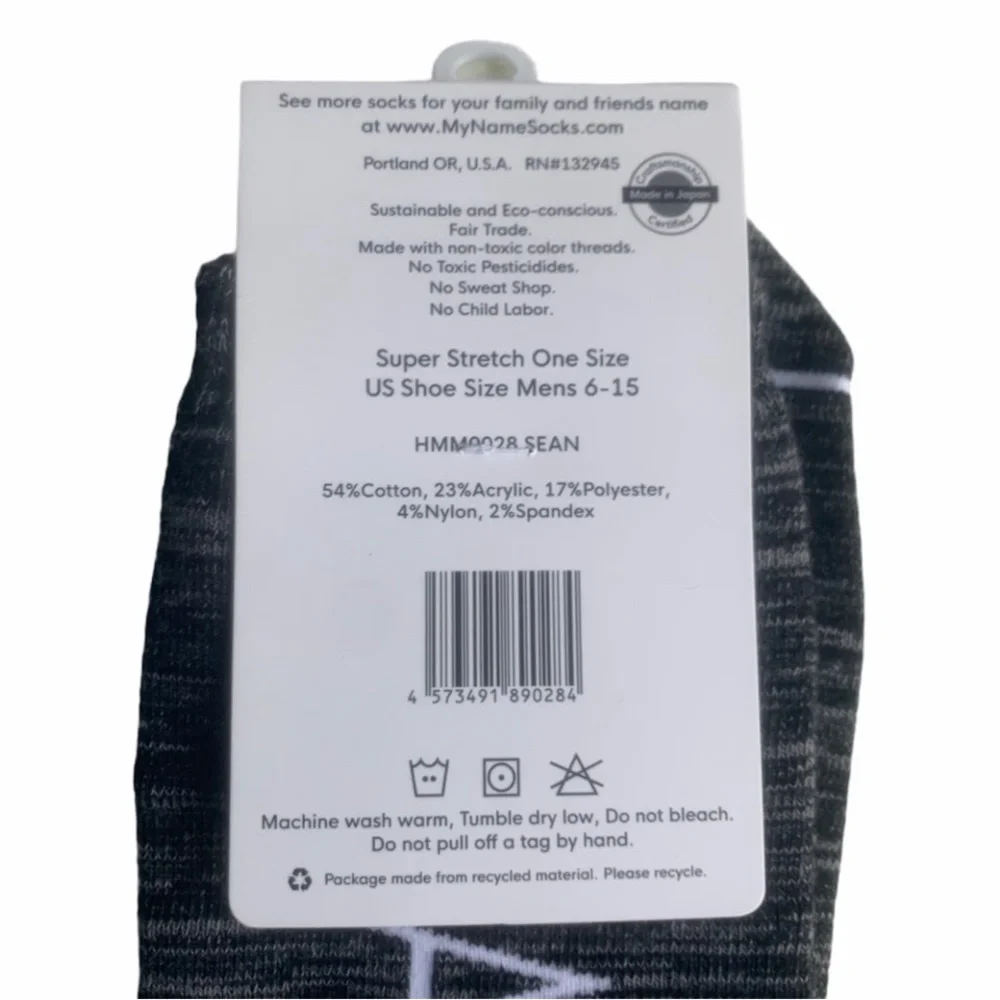 Sea Charcoal Gray Men's “SEAN” Socks